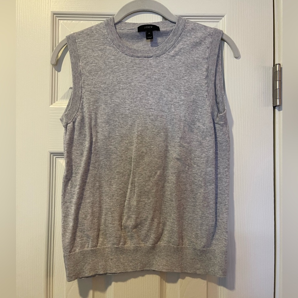 J Crew Women’s Grey Sweater Vest